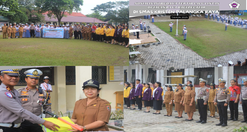 Sosialisasi Budaya Tertib Lalu Lintas di SMA Kristen Palangka Raya