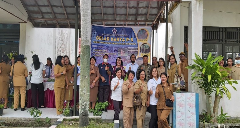 Kegiatan P-5 (Project Penguatan Profil Pelajar Pancasila) SMA Kristen Palangka Raya