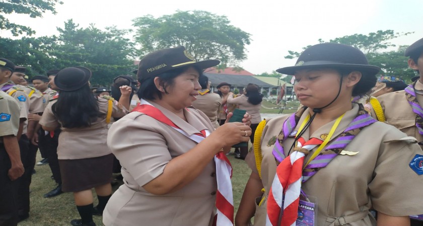 Penutupan Praktek Kehidupan Perkemahan Pramuka SMA Kristen Palangka Raya