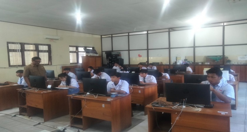 Pelaksanaan Asesmen Nasional Berbasis Komputer 2024 di SMA Kristen Palangka Raya