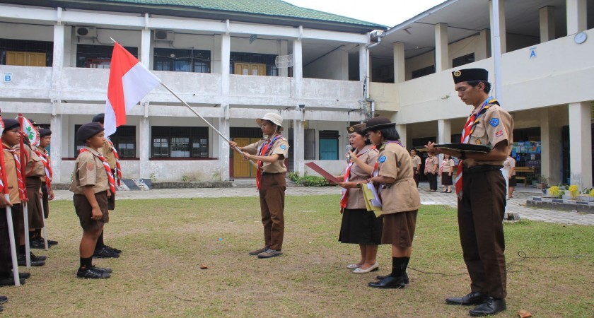 Pelaksanaan Persami di SMA Kristen Palangka Raya